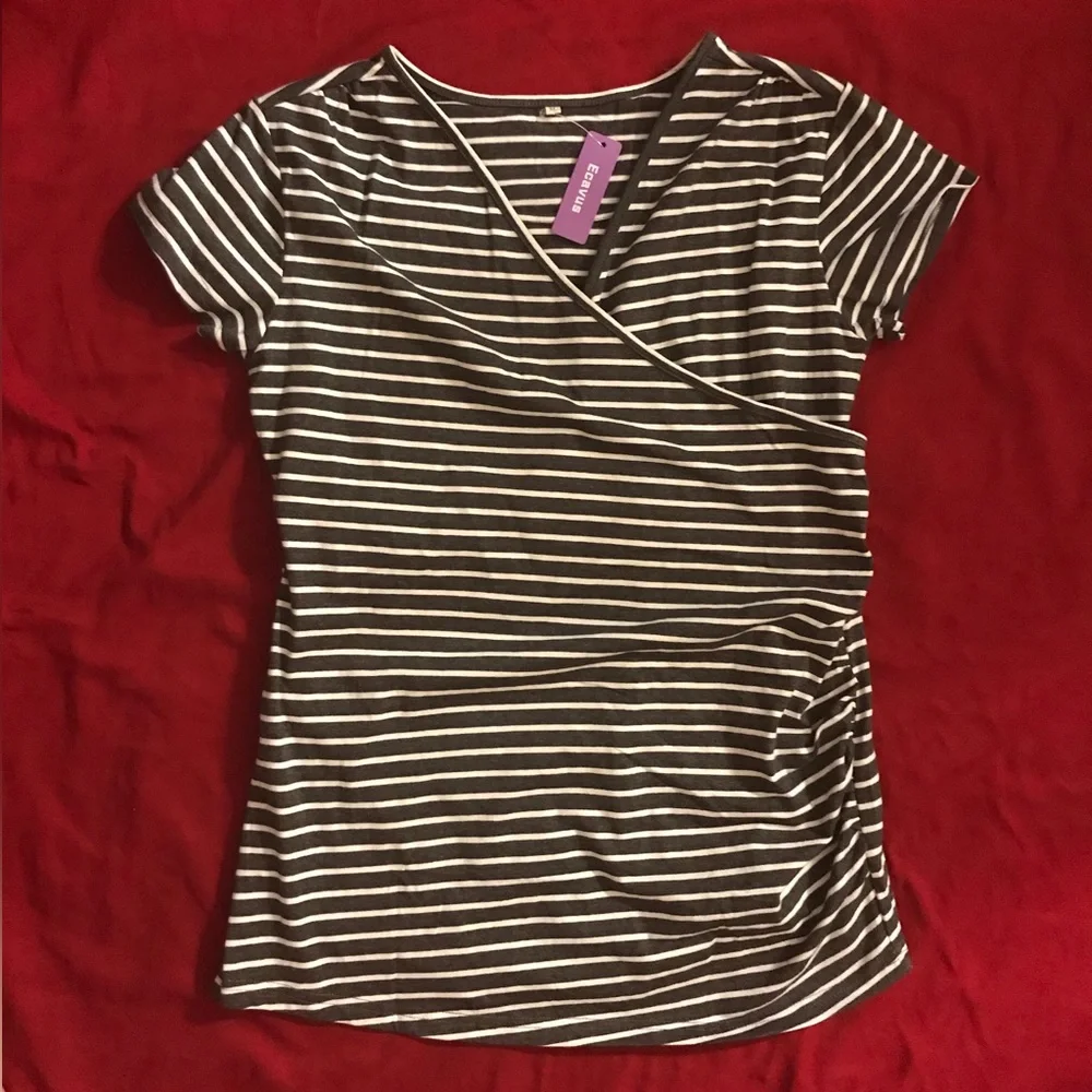 NWT Ecavus Maternity Nursing Top - Picture 2 of 13